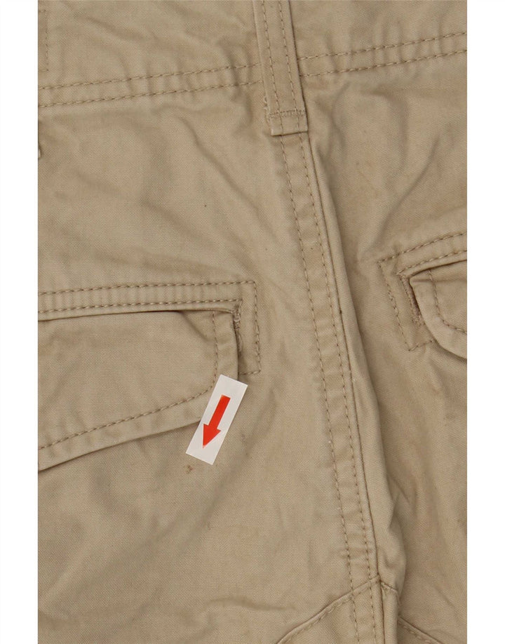 Superdry Mens Cargo Shorts W30 Medium Beige Cotton