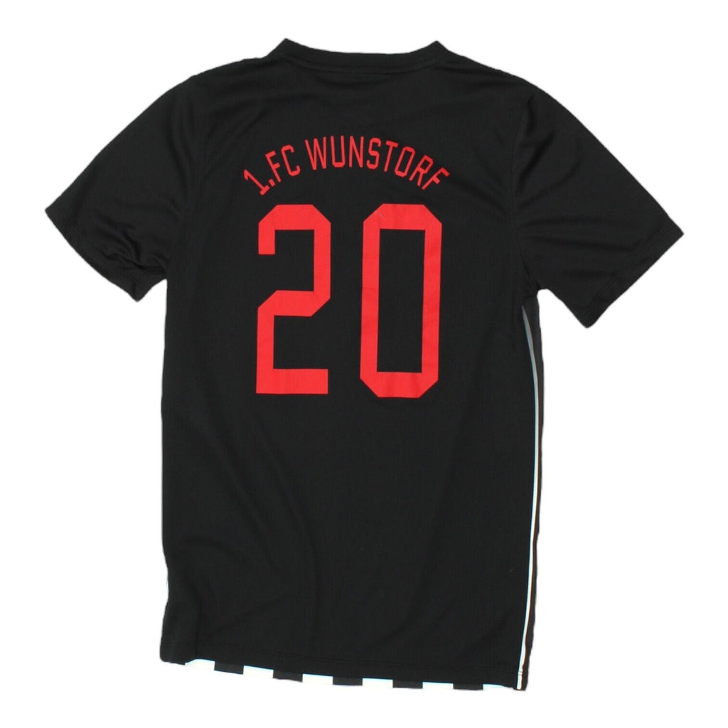 FC Wunstorf 1919 Mens Black Nike Shirt | German Football Jersey Sportswear Vintage Messina Hembry and Second-Hand Messina Hembry from Messina Hembry 