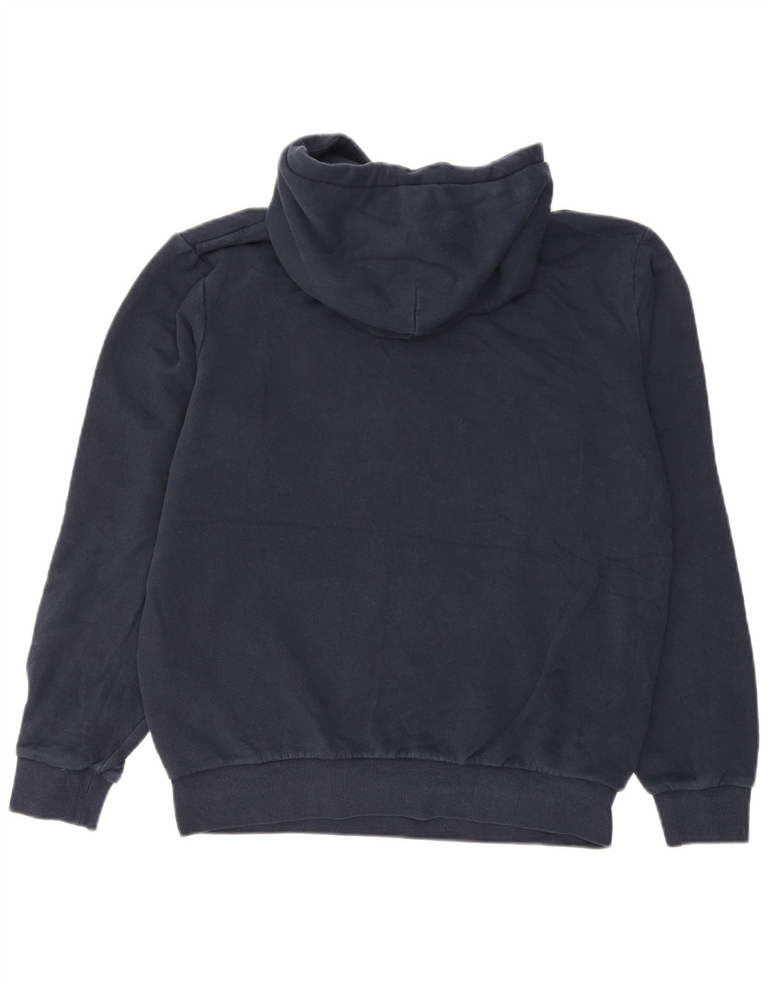 Jack & Jones Mens Graphic Hoodie Jumper Medium Navy Blue Cotton