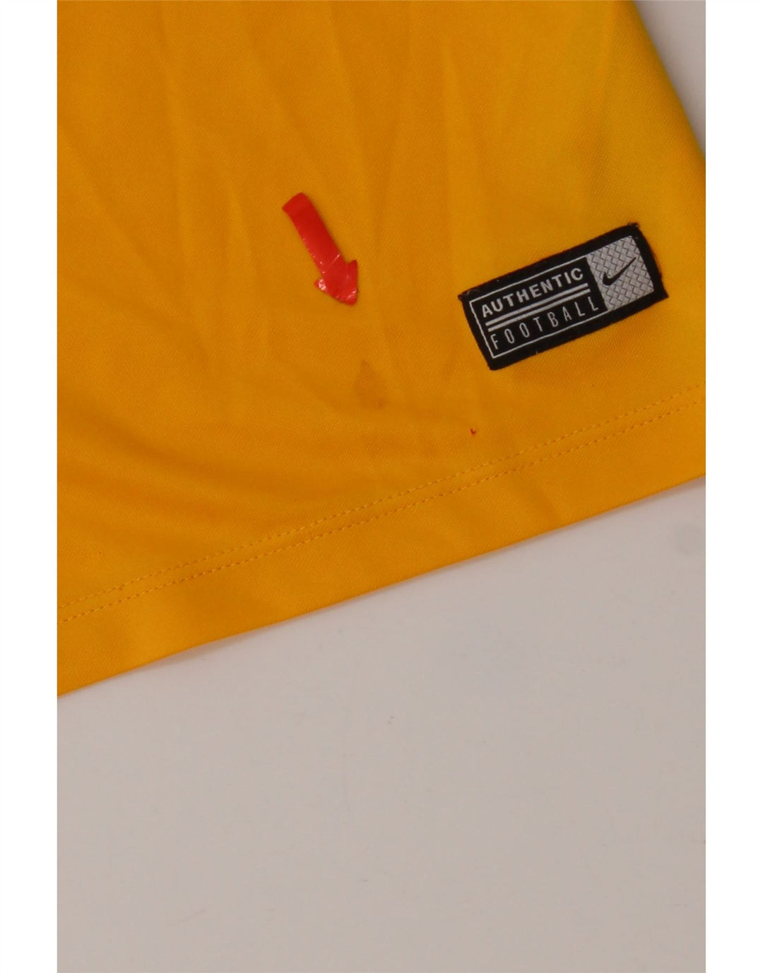 Nike Mens Dri Fit T-Shirt Top Medium Yellow Colourblock Polyester