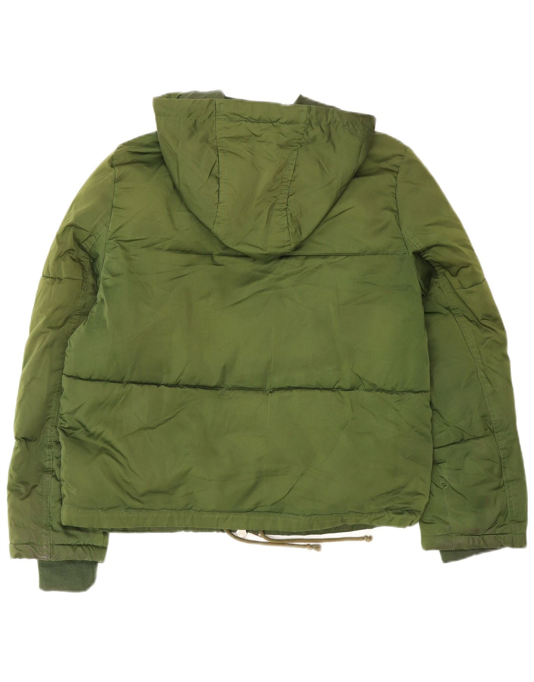 Topshop Womens Hooded Oversized Padded Jacket UK 10 Small  Khaki Polyester