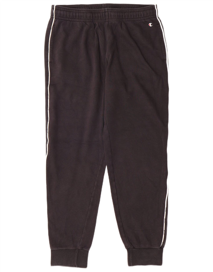 CHAMPION Mens Tracksuit Trousers Joggers Large Black