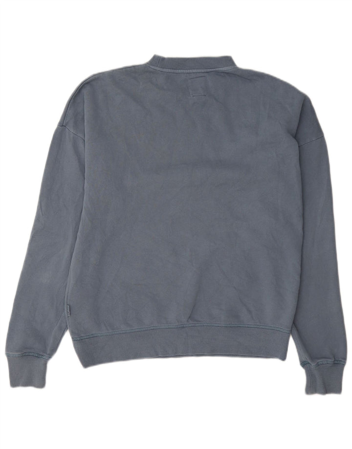 Billabong Womens Sweatshirt Jumper US 6 Medium Blue Cotton