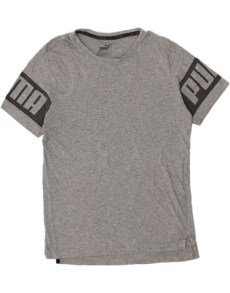 PUMA Mens T-Shirt Top Small Grey | Vintage Puma | Thrift | Second-Hand Puma | Used Clothing | Messina Hembry 