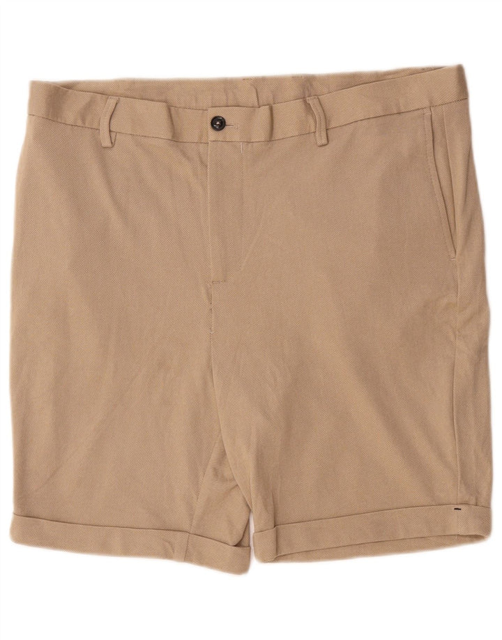 Zara Mens Chino Shorts EU 44 Large W34 Beige Viscose