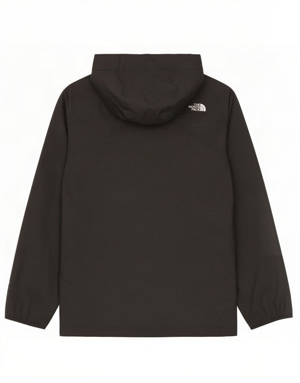 The North Face Girls Hooded Rain Jacket 14-15 Years Large Black Nylon