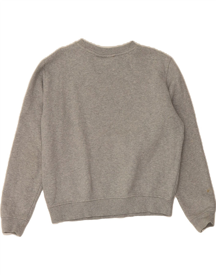 FILA Womens Oversized Sweatshirt Jumper UK 10 Small Grey Cotton Vintage Fila and Second-Hand Fila from Messina Hembry 