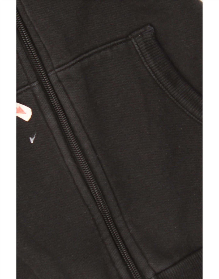 Puma Womens Tracksuit Top Jacket UK 14 Large Black Cotton