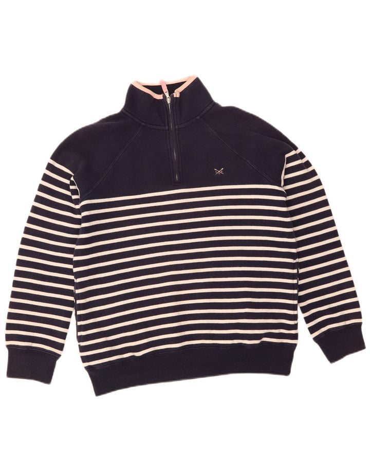 Crew Clothing Womens Oversized Sweatshirt Jumper UK 8 Small Navy Blue