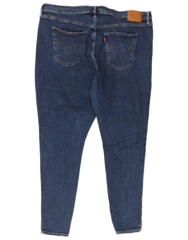 Levi's Womens Mile High Super Skinny Jeans US 22 3XL W42 L30 Blue Cotton