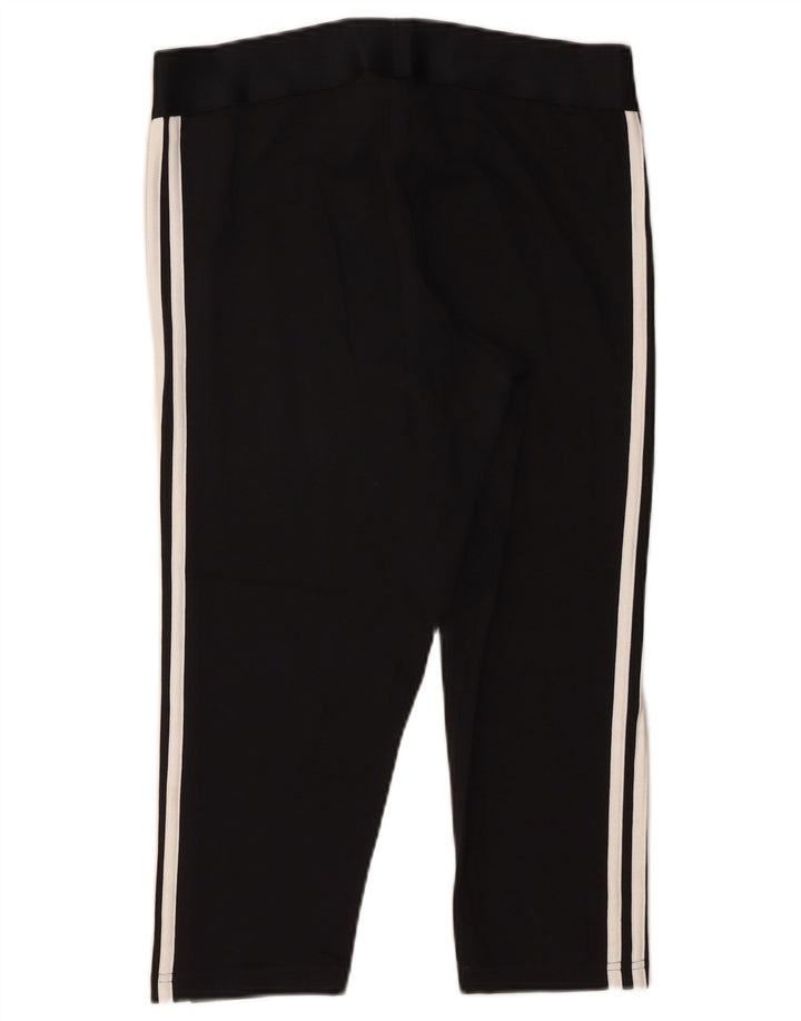 Adidas Womens Capri Leggings UK 16 Large Black Cotton