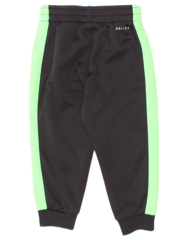 Nike Baby Boys Dri Fit Tracksuit Trousers 12-18 Months Black Colourblock