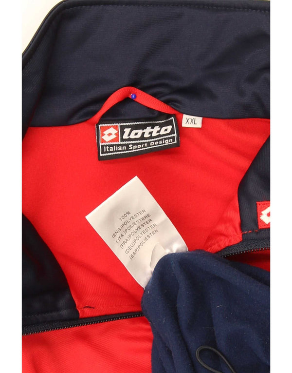 Lotto Mens Graphic Tracksuit Top Jacket 2XL Multicoloured Colourblock