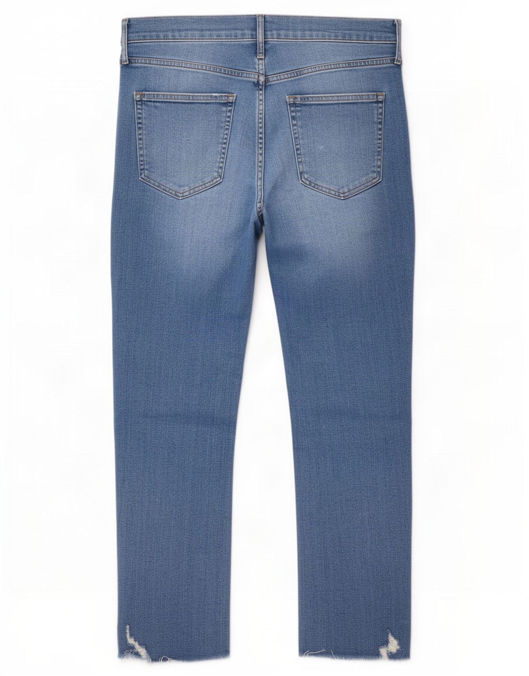 Gap Womens Cigarette Crop Distressed Slim Jeans W32 L26 Blue