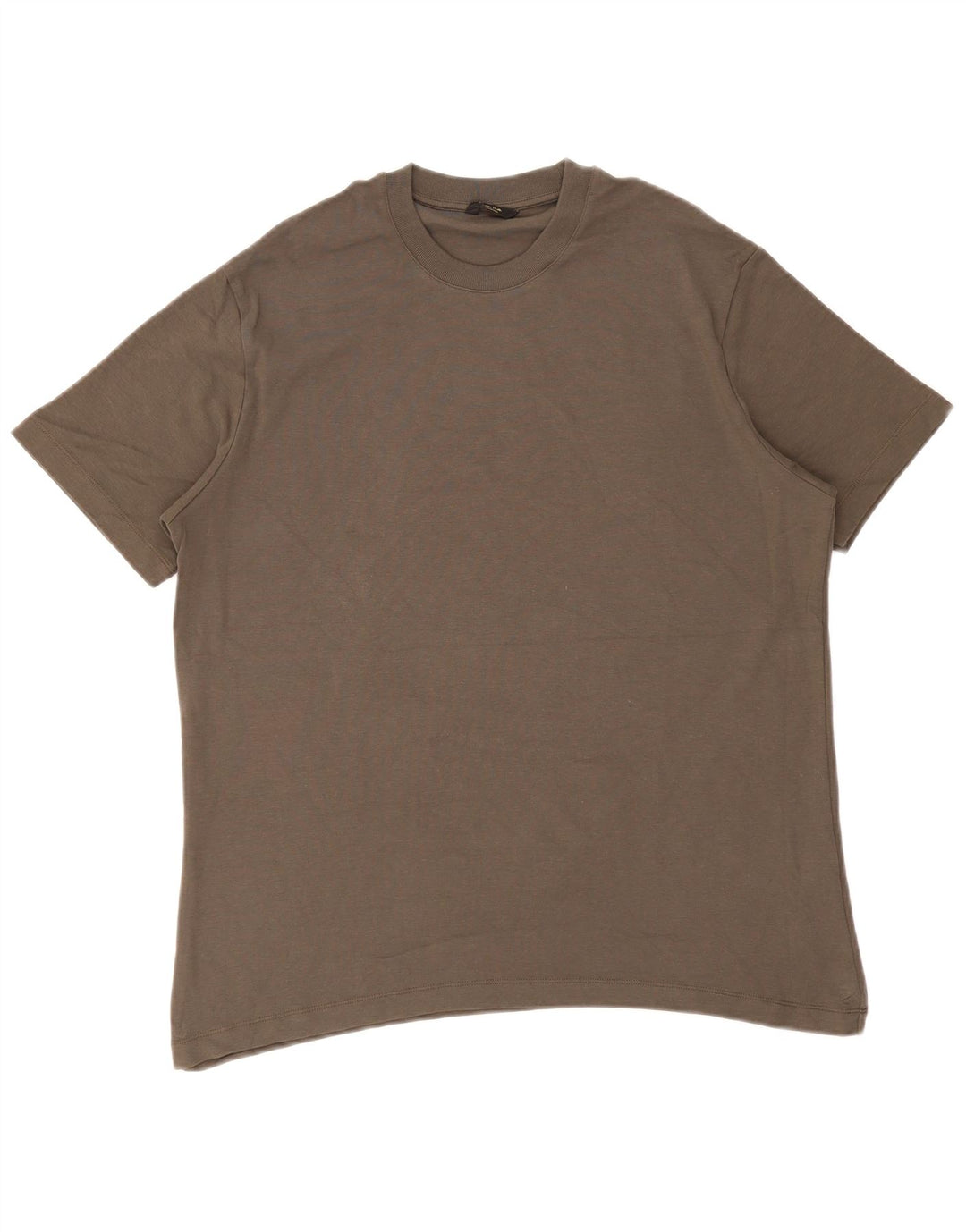 Massimo Dutti Mens T-Shirt Top Large Grey Cotton