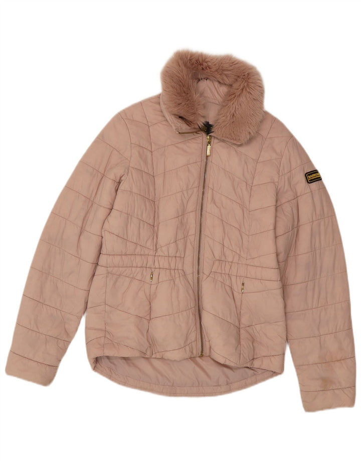 Barbour Girls Padded Jacket 12-13 Years XL  Pink Polyamide