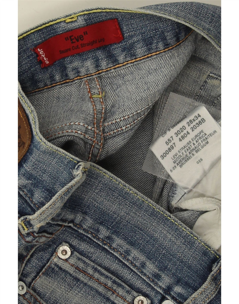 LEVI'S Womens Eve Square Cut Straight Jeans W28 L34 Blue Cotton Vintage Levi's and Second-Hand Levi's from Messina Hembry 