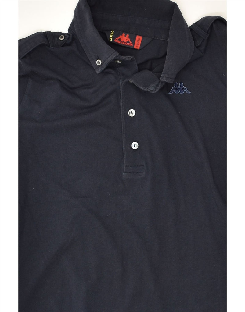 KAPPA Mens Military Polo Shirt XS Navy Blue Cotton | Vintage Kappa | Thrift | Second-Hand Kappa | Used Clothing | Messina Hembry 