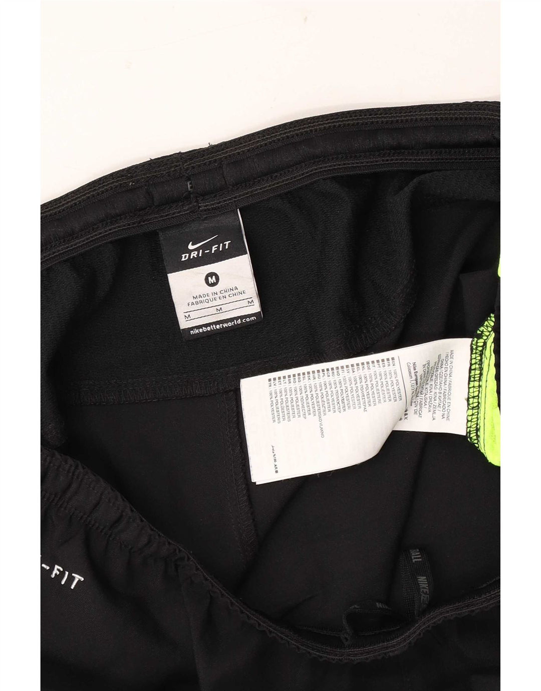 Nike Mens Dri Fit Sport Shorts Medium Black Colourblock Polyester