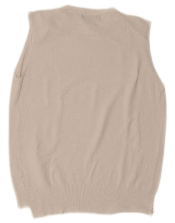 Zara Womens Crop Vest Tank Top UK 14 Large White