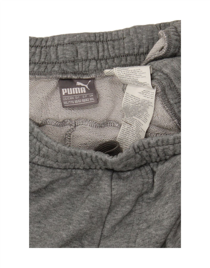 Puma Mens Tracksuit Trousers Joggers 2XL  Grey Cotton