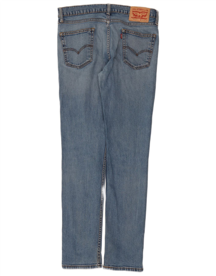 Levi's Mens 511 Slim Jeans W34 L34 Blue Cotton