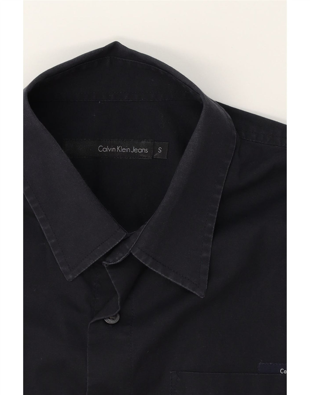 CALVIN KLEIN JEANS Mens Shirt Small Black Cotton Vintage Calvin Klein Jeans and Second-Hand Calvin Klein Jeans from Messina Hembry 
