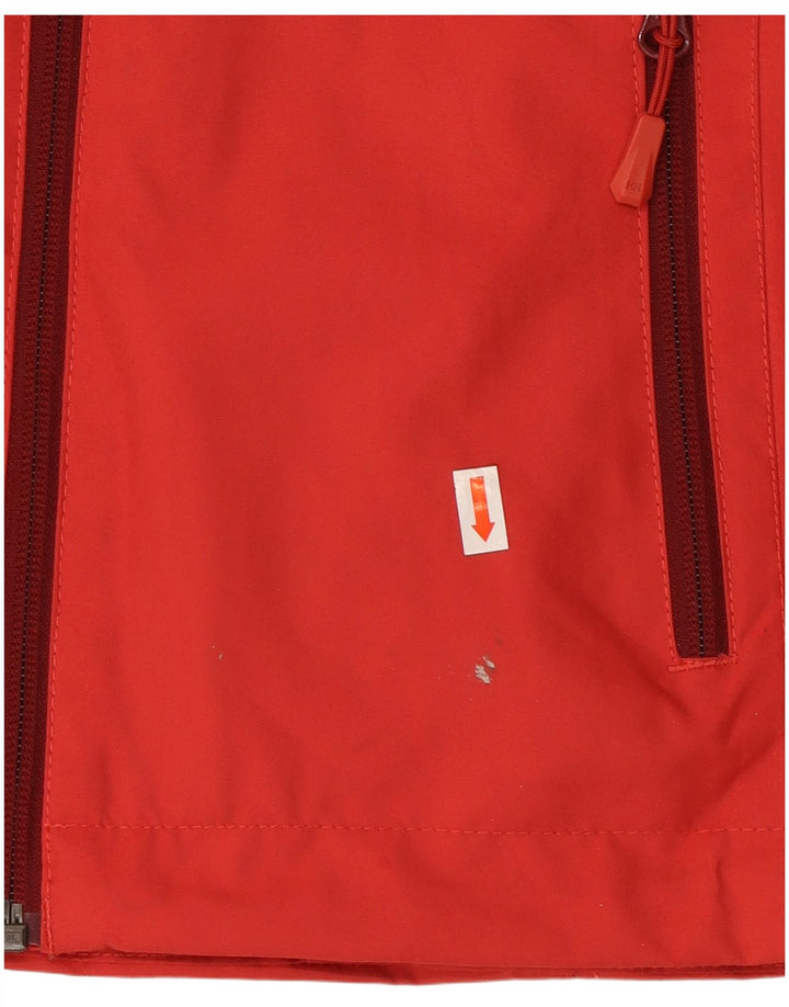 HELLY HANSEN Womens Graphic Windbreaker Jacket UK 14 Medium Red Polyester