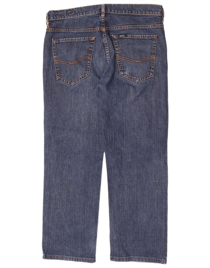 Rifle Mens Straight Jeans W34 L26 Blue Cotton