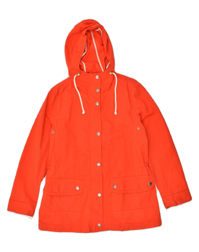 GAP Womens Hooded Overcoat UK 8 Small Orange Cotton | Vintage Gap | Thrift | Second-Hand Gap | Used Clothing | Messina Hembry 