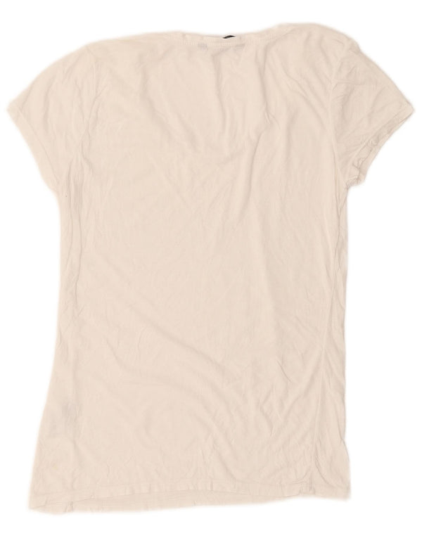 French Connection Womens T-Shirt Top UK 10 Small White Cotton