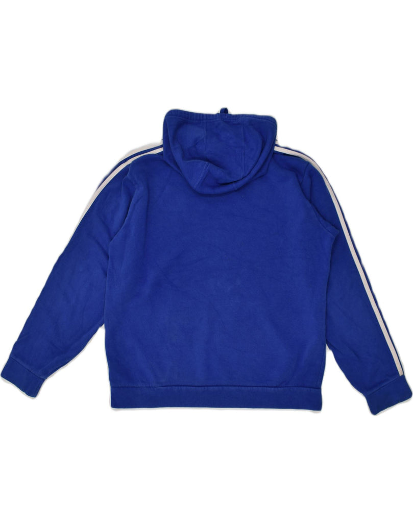 ADIDAS Mens Graphic Hoodie Jumper Medium Blue Cotton | Vintage Adidas | Thrift | Second-Hand Adidas | Used Clothing | Messina Hembry 