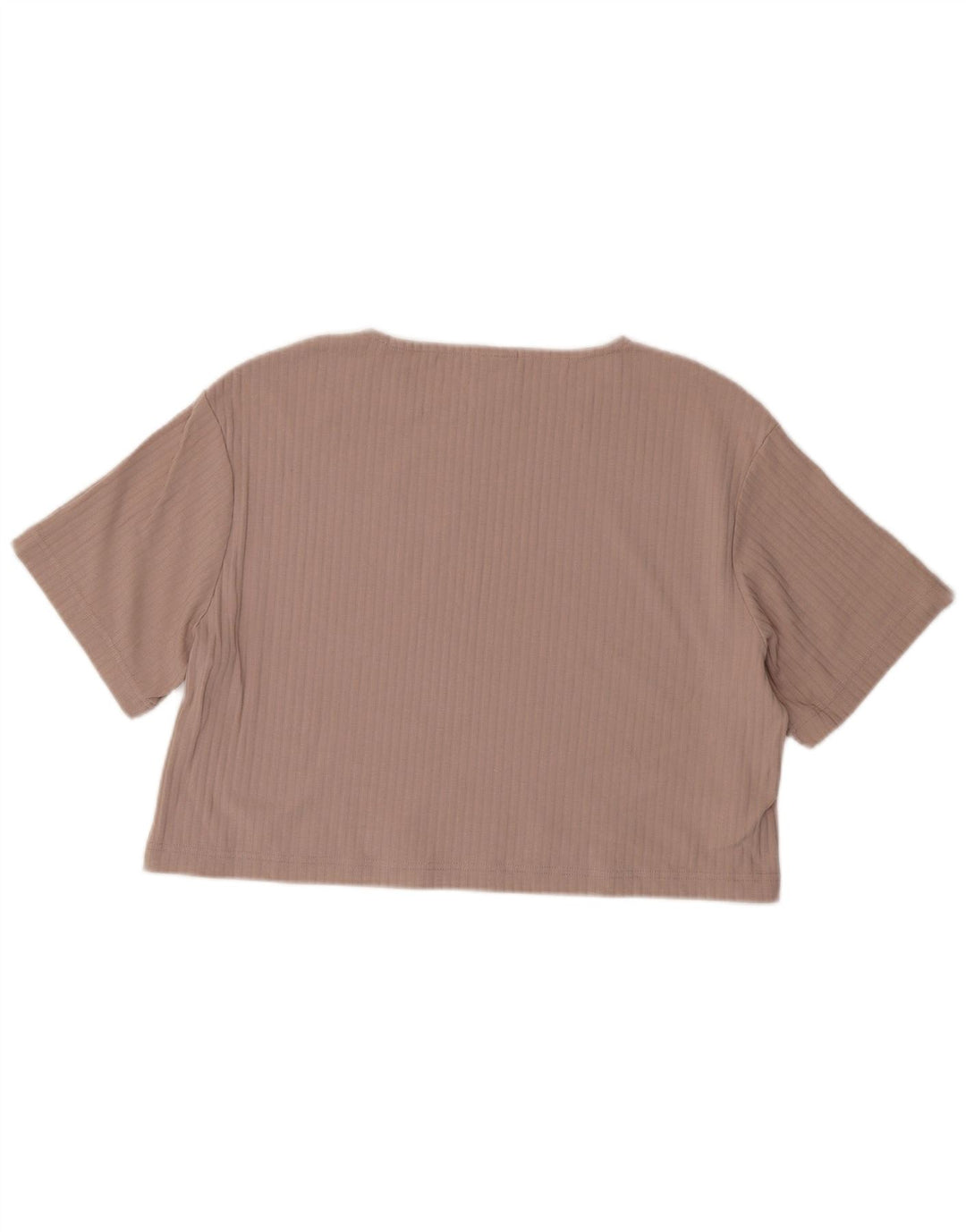 NIKE Womens Crop Oversized T-Shirt Top UK 10 Small Grey Cotton