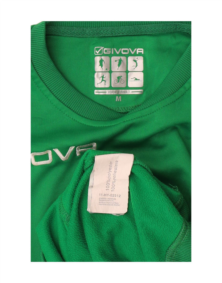 GIVOVA Mens Graphic Sweatshirt Jumper Medium Green Polyester