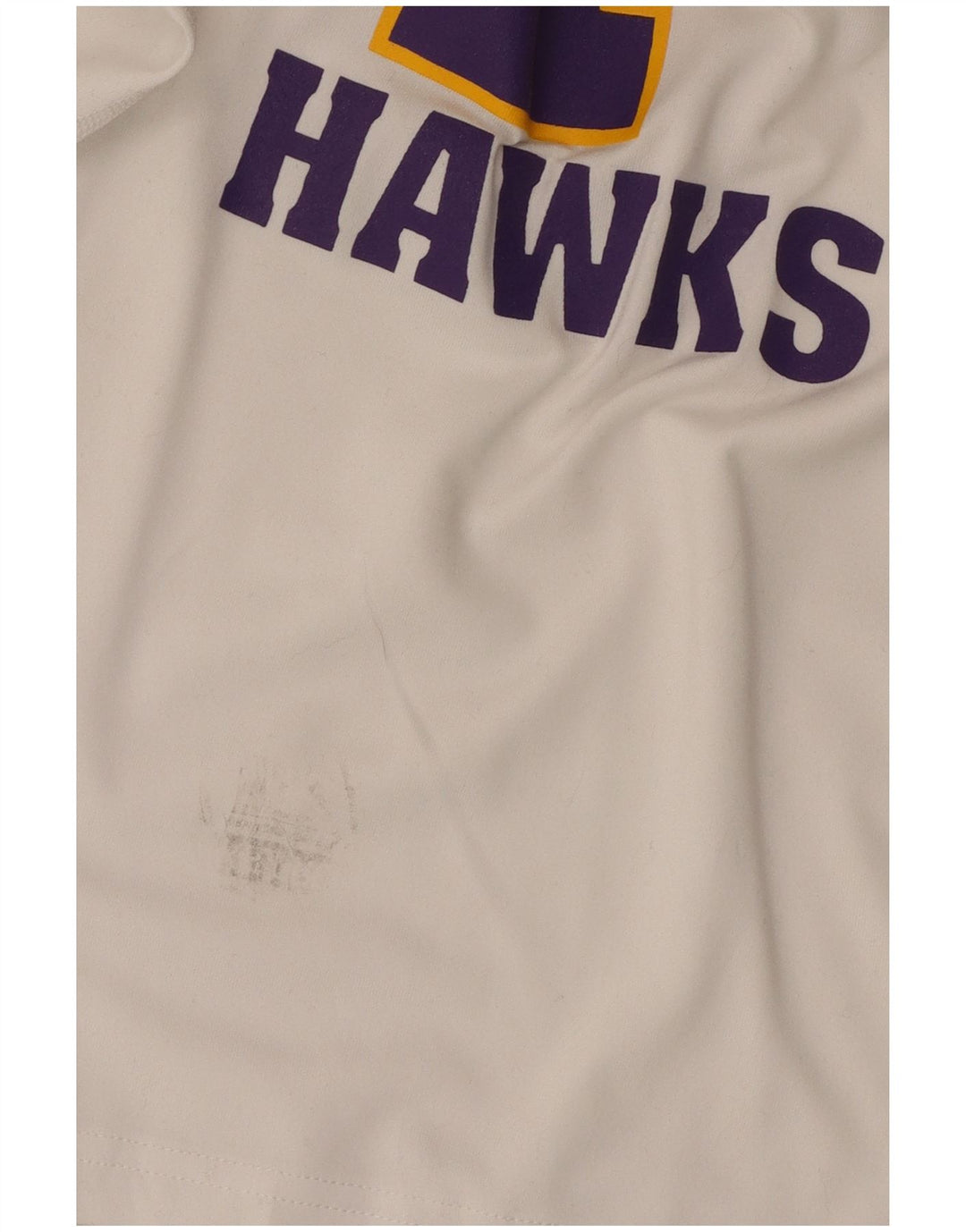 Nike Womens Patton Hawks Graphic T-Shirt Top UK 6 XS White Polyester