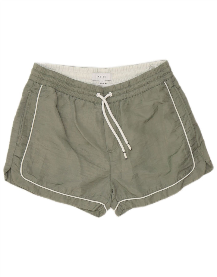 Reiss Mens Swimming Shorts Small Green Polyester