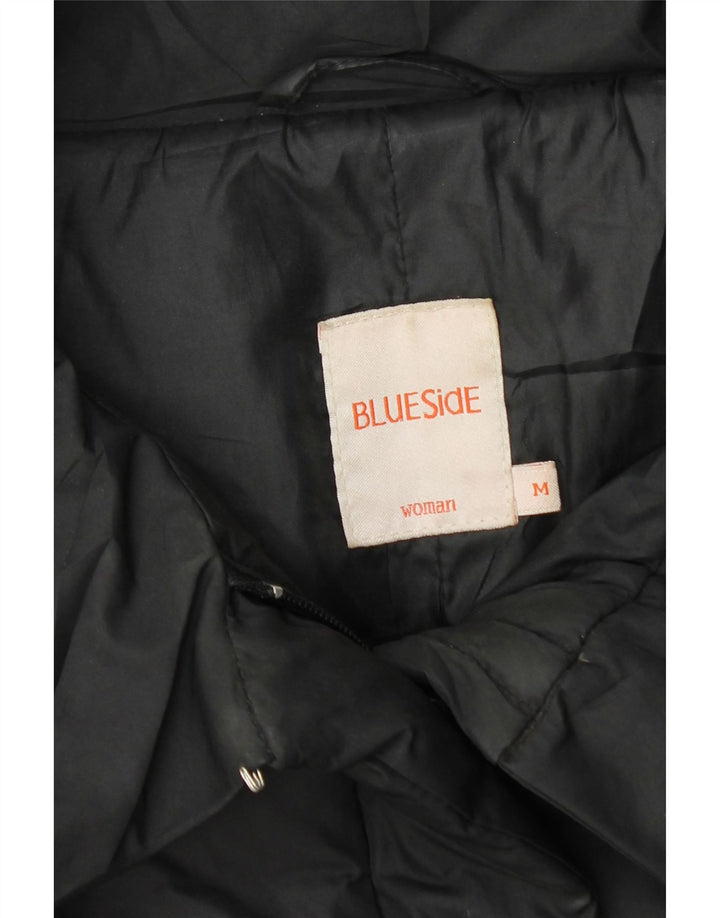 Blue Side Womens Padded Jacket UK 14 Medium Black Polyester