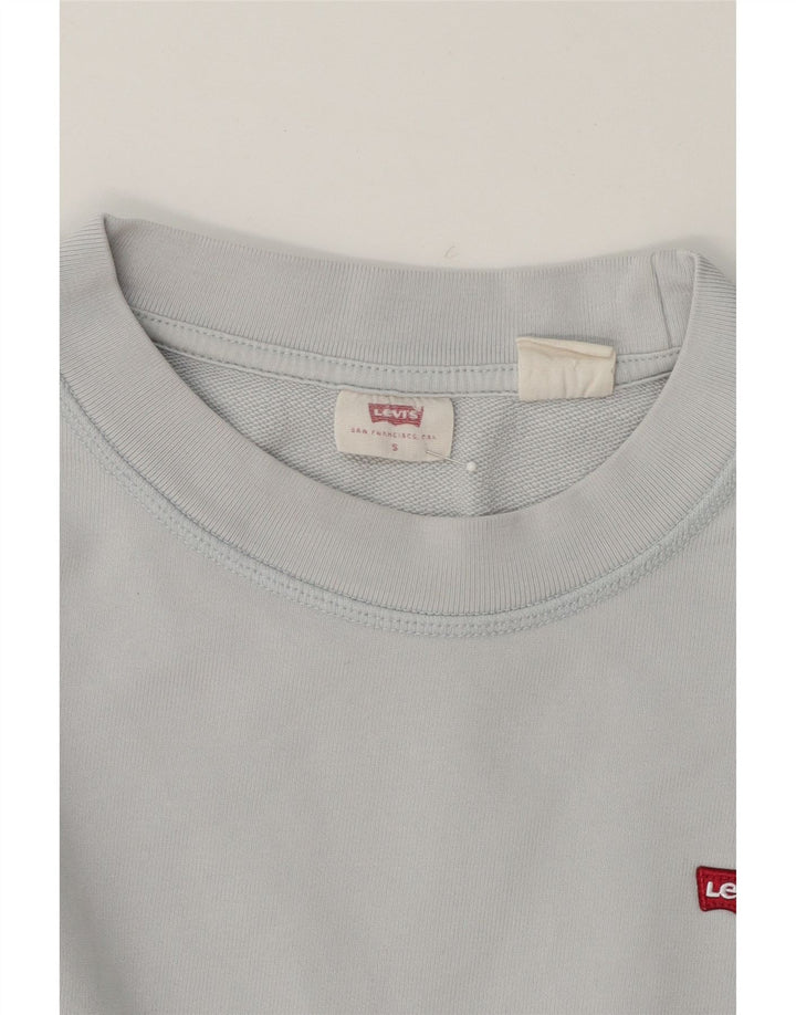 LEVI'S Mens Sweatshirt Jumper Small Blue Cotton Vintage Levi's and Second-Hand Levi's from Messina Hembry 