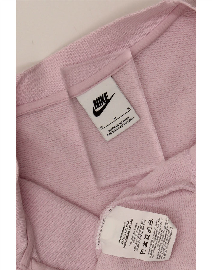 NIKE Womens Oversized Tracksuit Top Jacket UK 14 Medium Pink Cotton Vintage Nike and Second-Hand Nike from Messina Hembry 