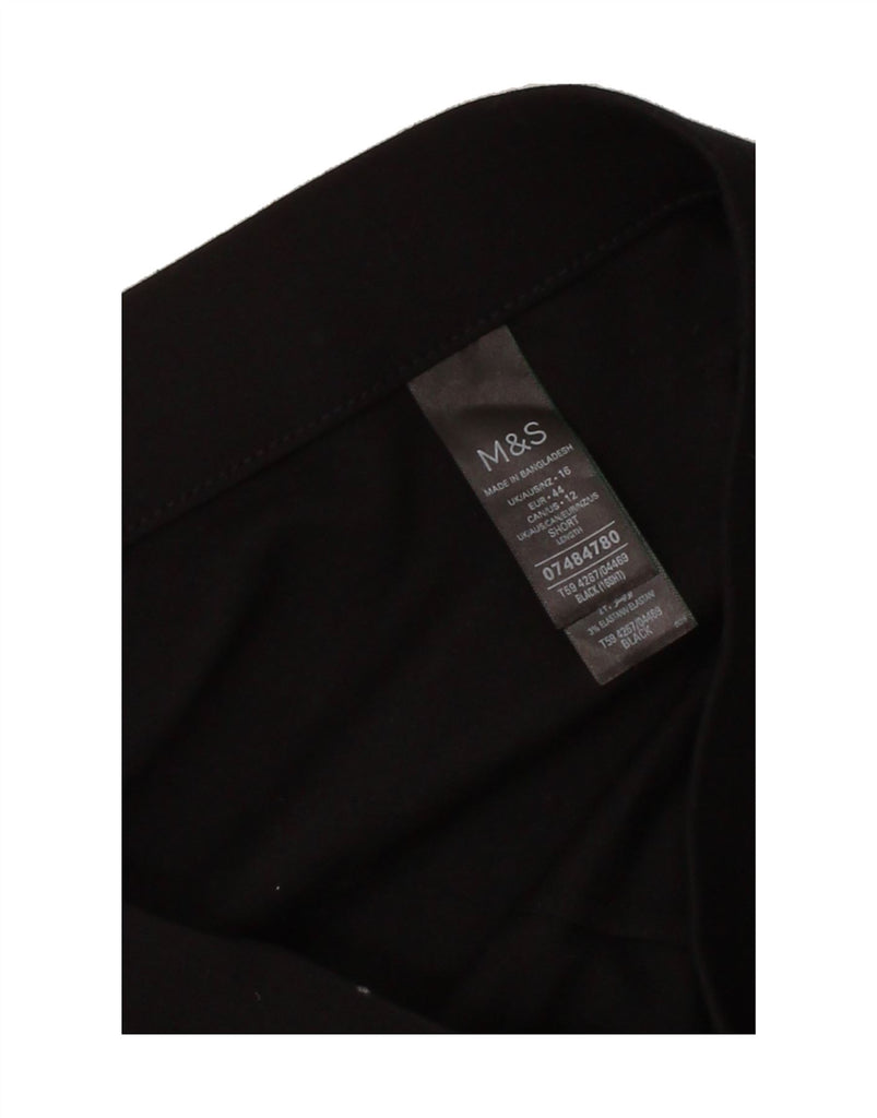 MARKS & SPENCER Womens Skinny Casual Trousers UK 16 Large W34 L24 Black Vintage Marks & Spencer and Second-Hand Marks & Spencer from Messina Hembry 
