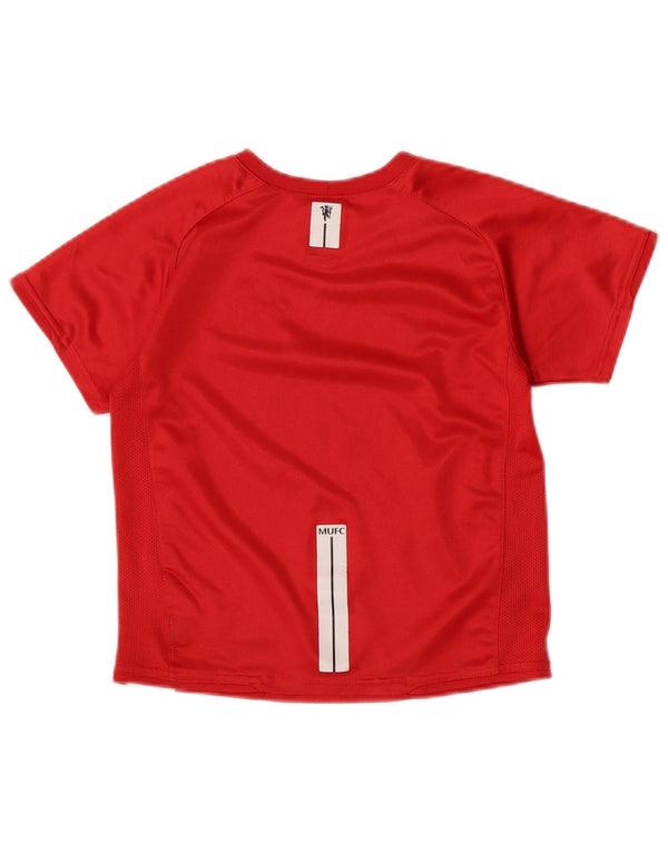 NIKE Boys Manchester United Graphic T-Shirt Top 5-6 Years Medium Red