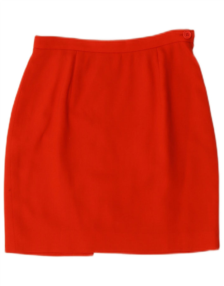 Vintage Womens 3 Button 2 Piece Skirt Set IT 40 Small W28 Red Wool