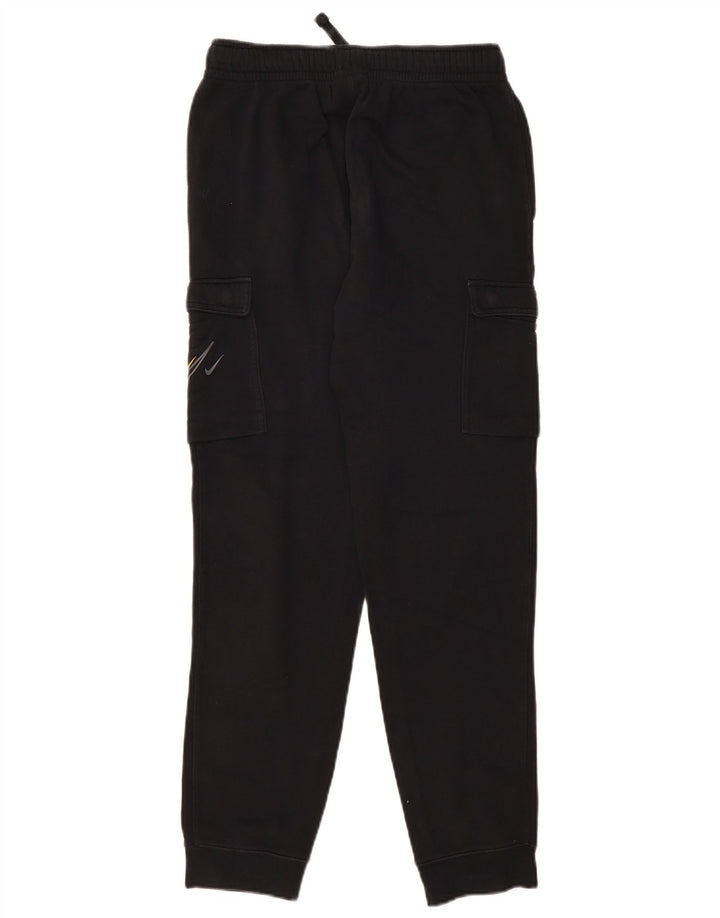 NIKE Boys Graphic Cargo Tracksuit Trousers Joggers 13-14 Years XL Black