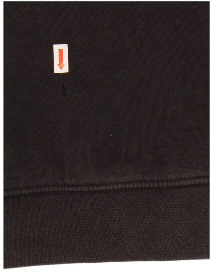 Champion Mens Graphic Sweatshirt Jumper Small Black Cotton