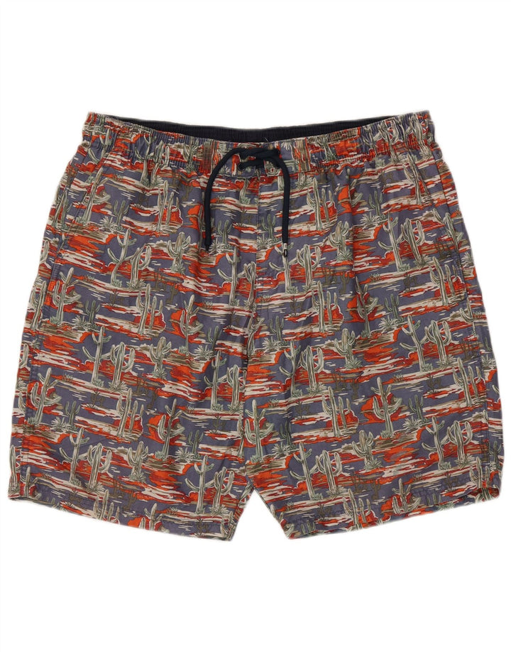 Marks & Spencer Mens Abstract Pattern Swimming Shorts XL Multicoloured