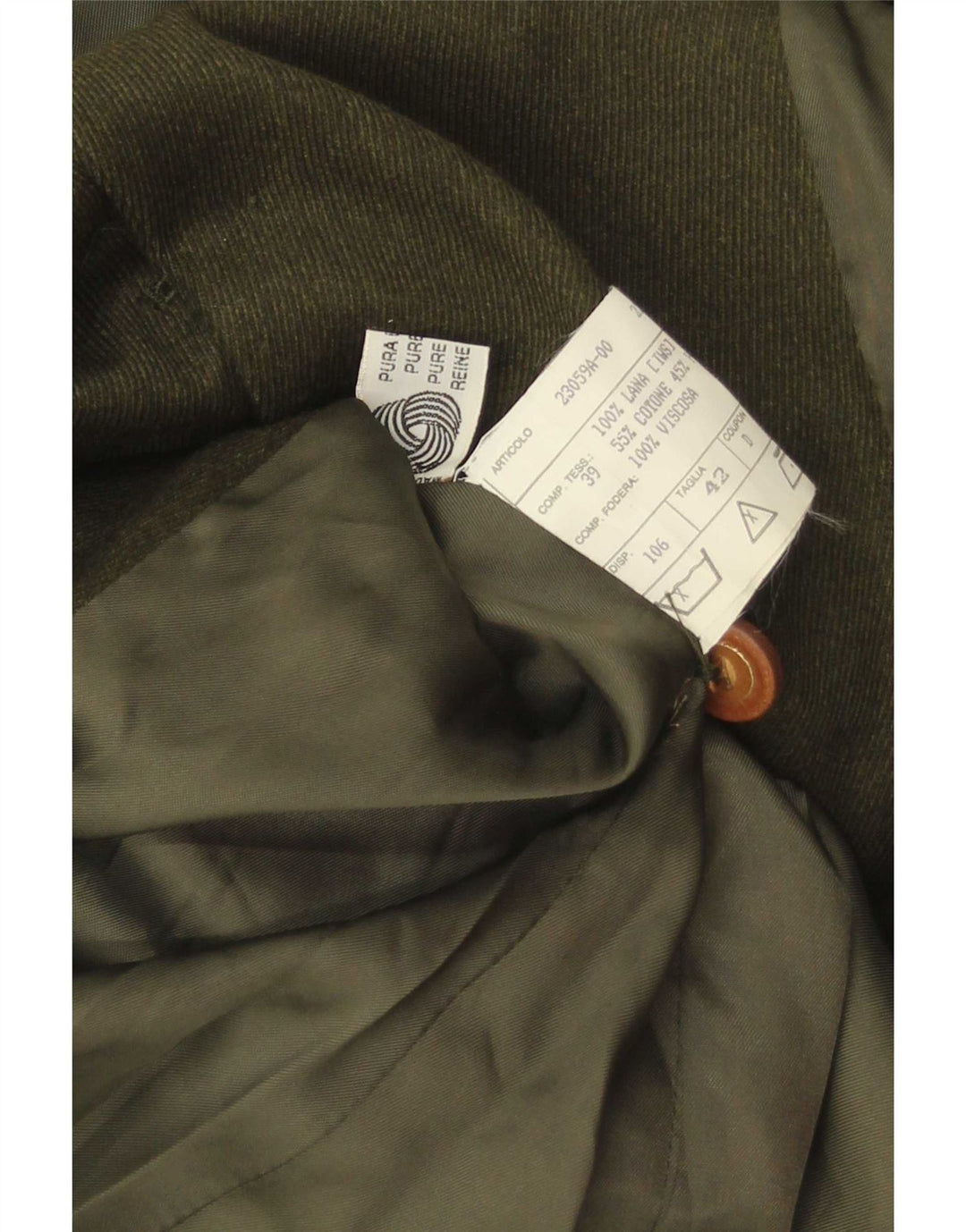 Vintage Womens 4 Button Blazer Jacket IT 42 Medium Green Colourblock