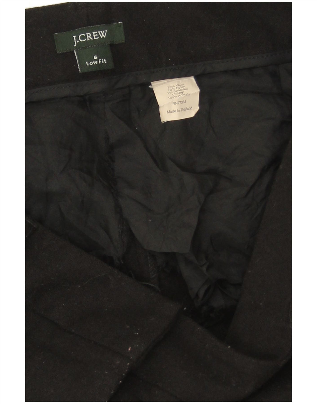 J. CREW Womens Low Fit Bootcut Casual Trousers US 6 Medium W30 L32 Black