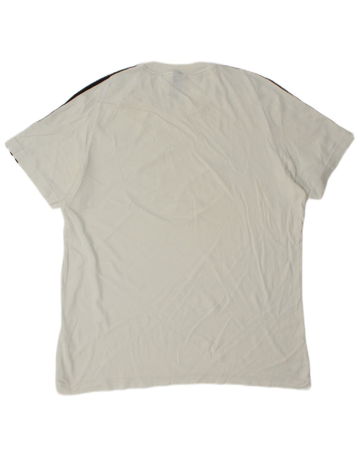 ADIDAS Mens T-Shirt Top Medium White