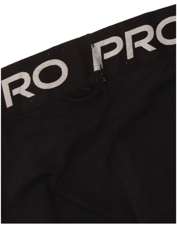 Nike Womens Graphic Leggings UK 8 Small  Black Polyester