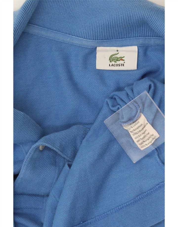 Lacoste Mens Polo Shirt Size 4 4XL Blue Cotton